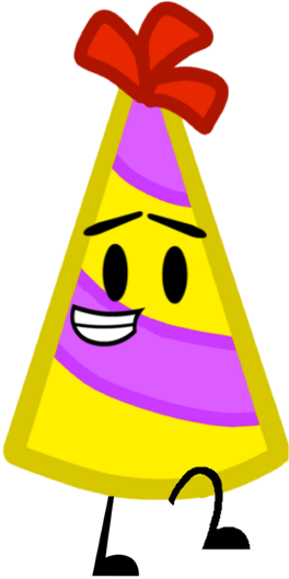 Party Hat - Bfdi Party Hat (264x529), Png Download