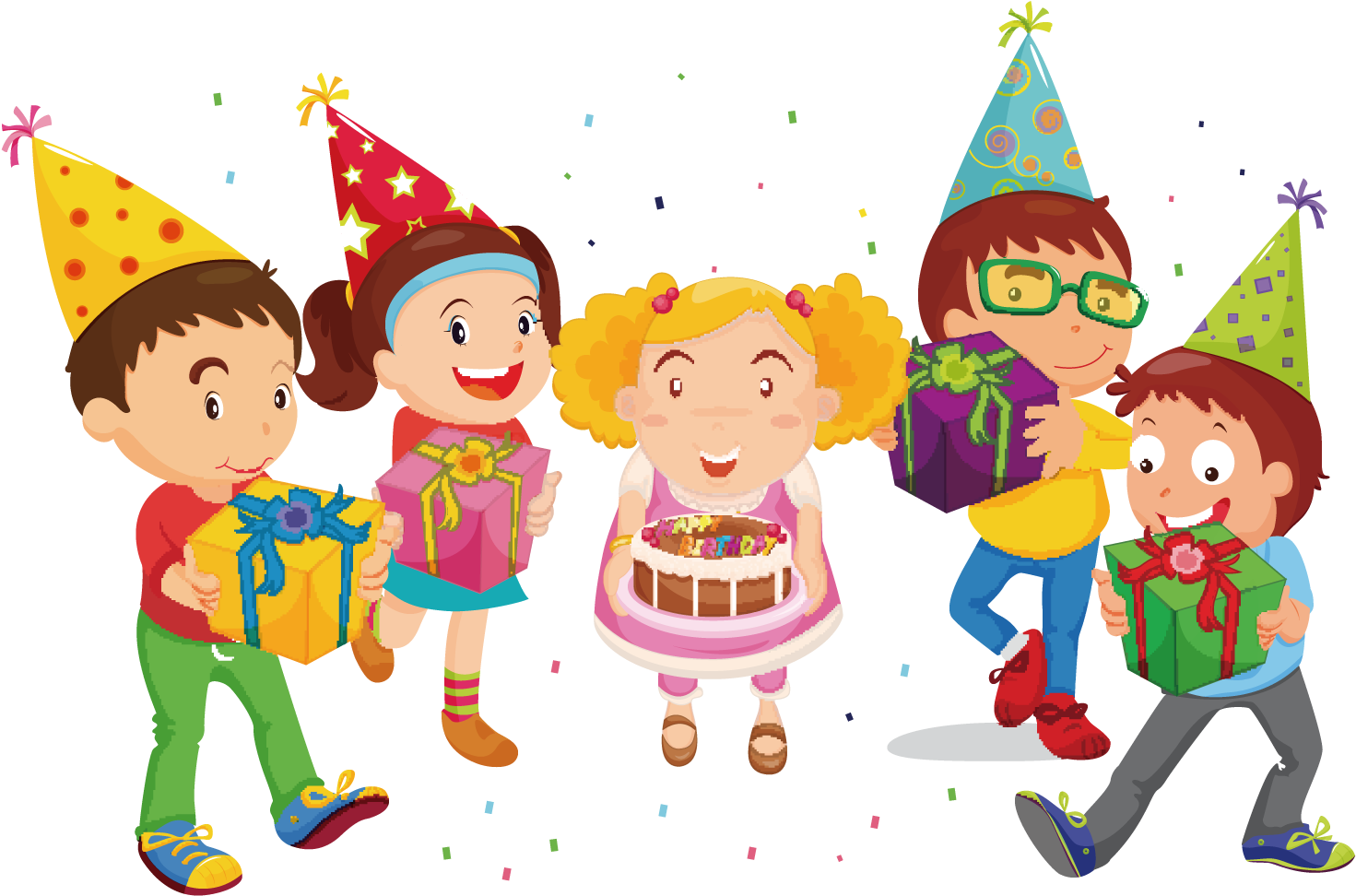 Birthday Cake Happy Birthday To You Childrens Party - 4 Happy Birthday ( Kids Blank Journal ): This Blank (1500x1500), Png Download