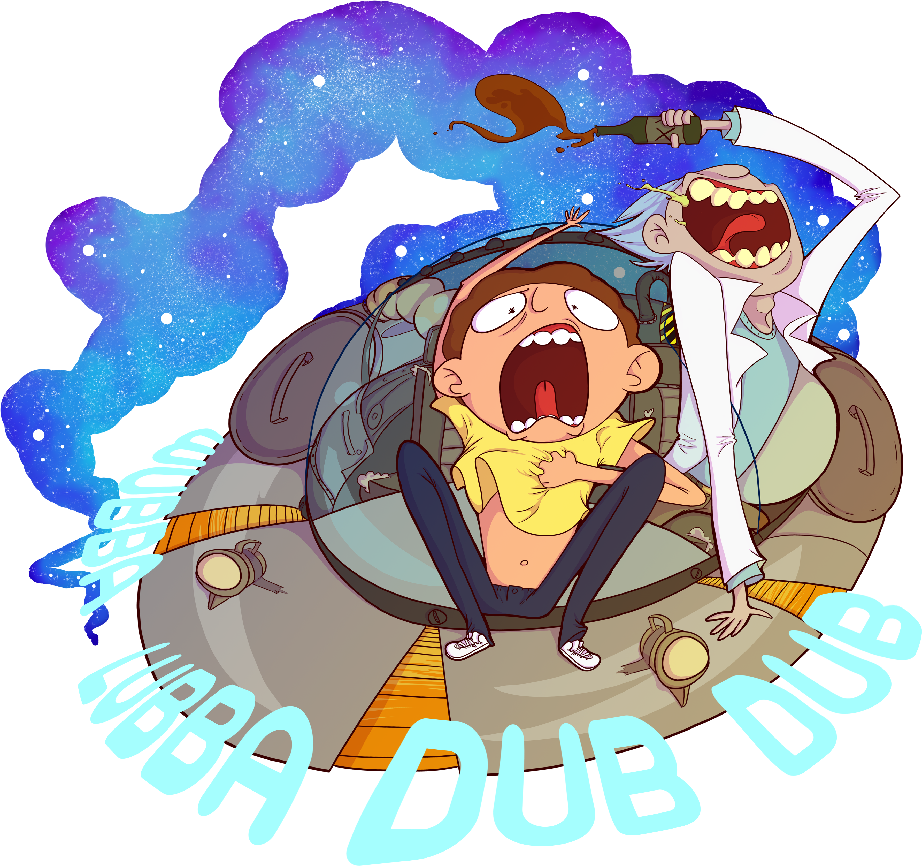 Road Trip - Rick Sanchez (3600x3600), Png Download