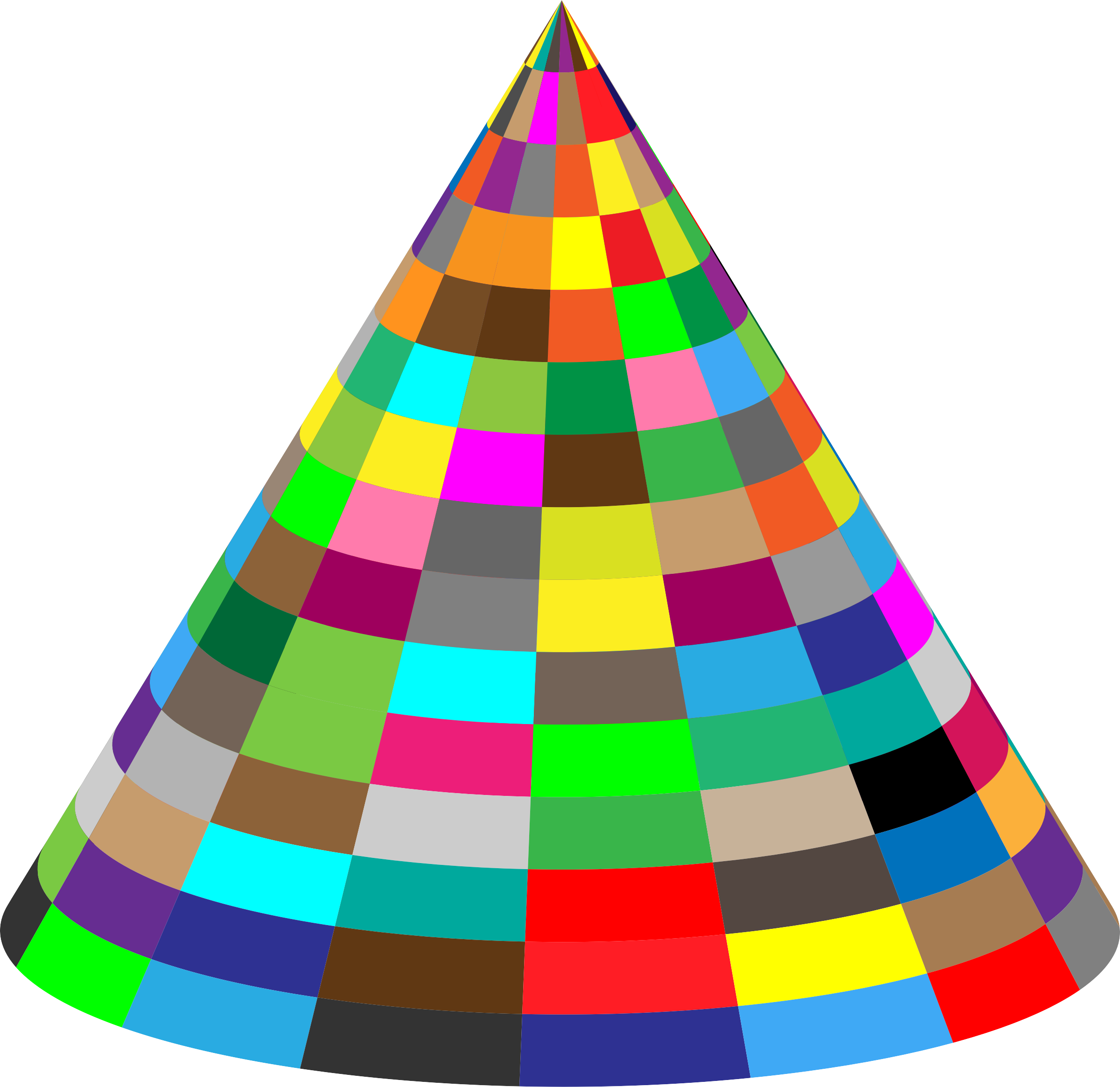 3d Picture Of A Cone (2400x2330), Png Download