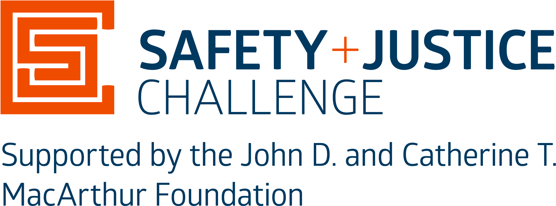 Safety Justice Challenge Logo - Supported By The John D And Catherine T Macarthur Foundation (1933x763), Png Download