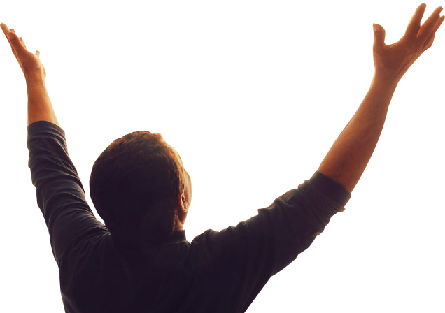 Clama A Dios - Person Praying To God In Png (636x448), Png Download