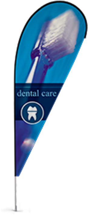 Teardrop Flag - Dental Teardrop Flag (400x800), Png Download
