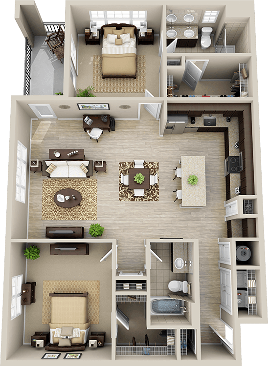 This Is A Good Small House Plan Walk In Closets And - Sims 4 House Ideas Inside (548x750), Png Download
