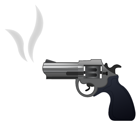 0 Replies 1 Retweet 3 Likes - Emoji Gun (550x550), Png Download