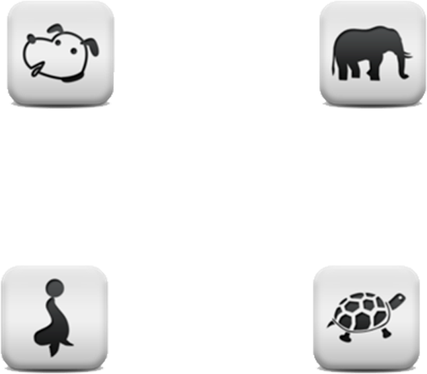 Flat Hand Drawn Animal Ui Icon - Black And White Turtle Bib (1024x600), Png Download