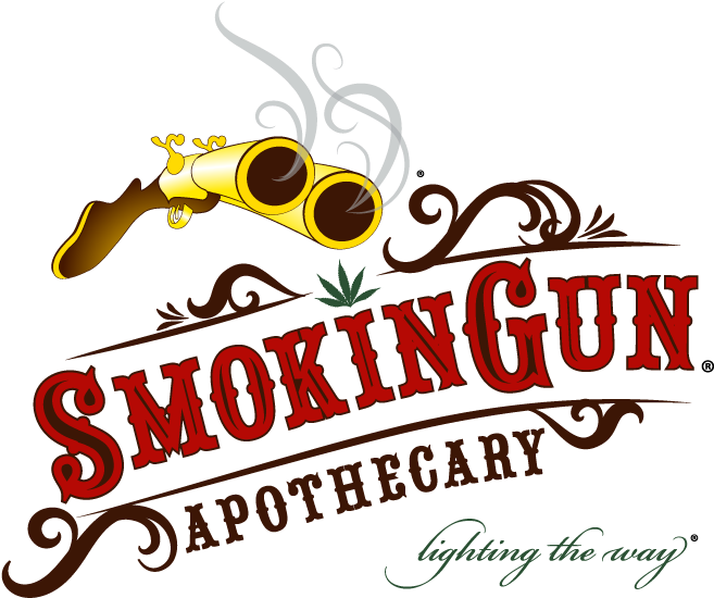 Logo - Smoking Gun Apothecary Logo (676x573), Png Download