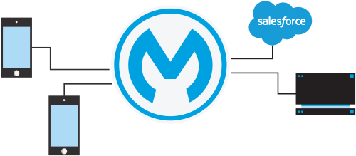 Mobile Application Integration - Salesforce.com (500x350), Png Download