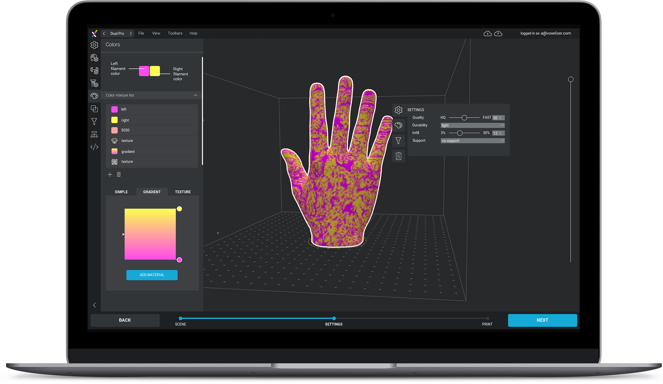 Get Voxelizer - Laptop (2383x1386), Png Download