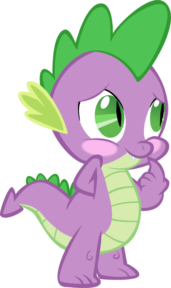Superelectrogirl98, Blushing, Cute, Safe, Simple Background, - My Little Pony Spike Naked (550x925), Png Download