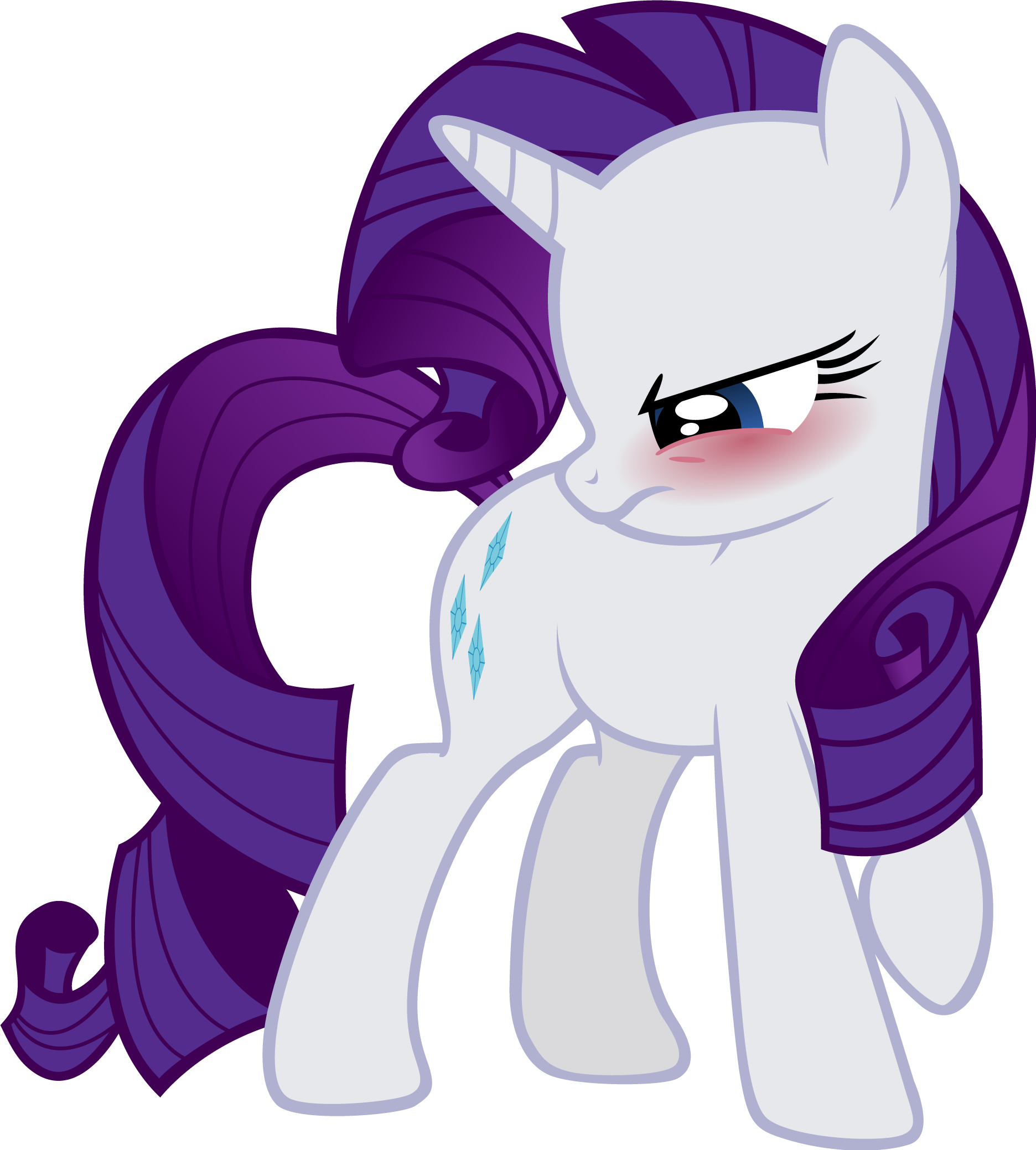 Ocarina0ftimelord, Blushing, Rarity, Safe, Simple Background, - My Little Pony Rarity Mad (1872x2078), Png Download