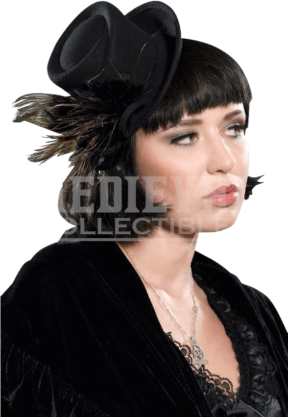 Wool Felt Peacock Steampunk Hat - Costume Hat (850x850), Png Download