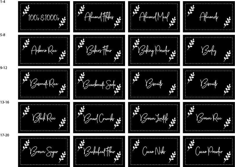 Pantry Label Packs 180 Labels - Significant Other (843x596), Png Download