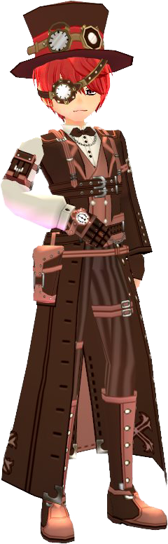 Steampunk Shuriken Appearance Scroll - Costume (240x776), Png Download