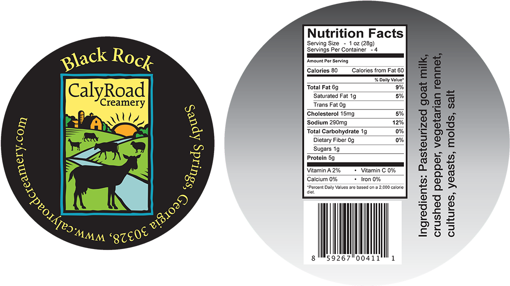 Calyroad Creamery Black Rock Cheese Labels - Lakritsfabriken Sour Licorice 1.4 Oz. (40g) (1057x600), Png Download