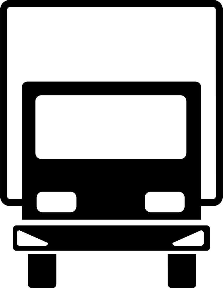 Truck Variant Front View - Front Truck Icon Png (760x980), Png Download