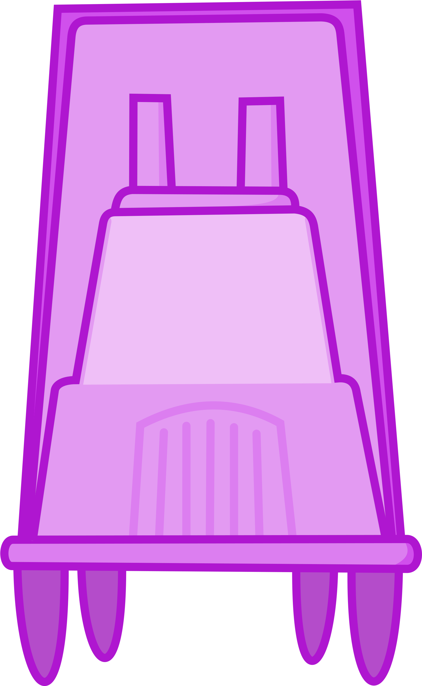 Pink Truck Front - Truck (1695x2742), Png Download