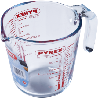 Pyrex Classic Measuring Jug - Pyrex Measuring Jug 500ml (1024x683), Png Download