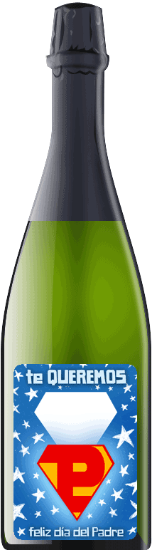 Super Papa - Glass Bottle (800x800), Png Download