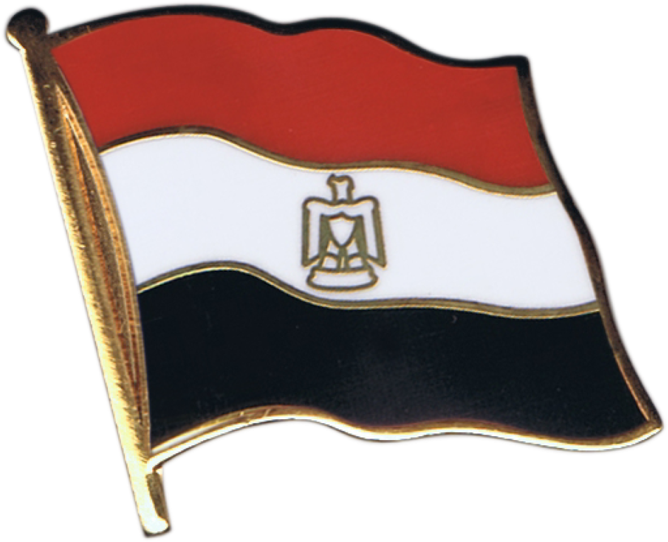 Egypt Flag Pin, Badge - Sao Tome And Principe Flag Pin Badge 2x2cm (1500x1197), Png Download
