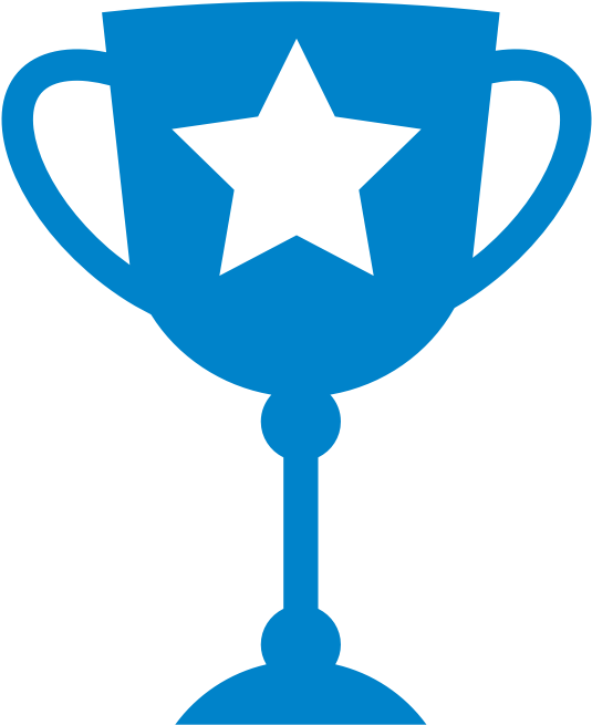 Clipart - Trophy - Blue Trophy Clipart (800x800), Png Download