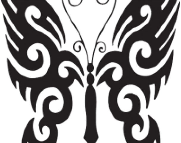 Butterfly Tattoo Designs Png Transparent Images - Imagenes De Mariposas Tribales (640x480), Png Download