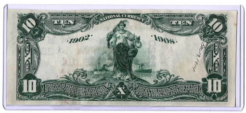1902 National Bank Note (500x500), Png Download