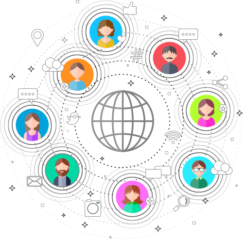 Conectando Pessoas E Tecnologias - Conectando Pessoas Png (500x493), Png Download