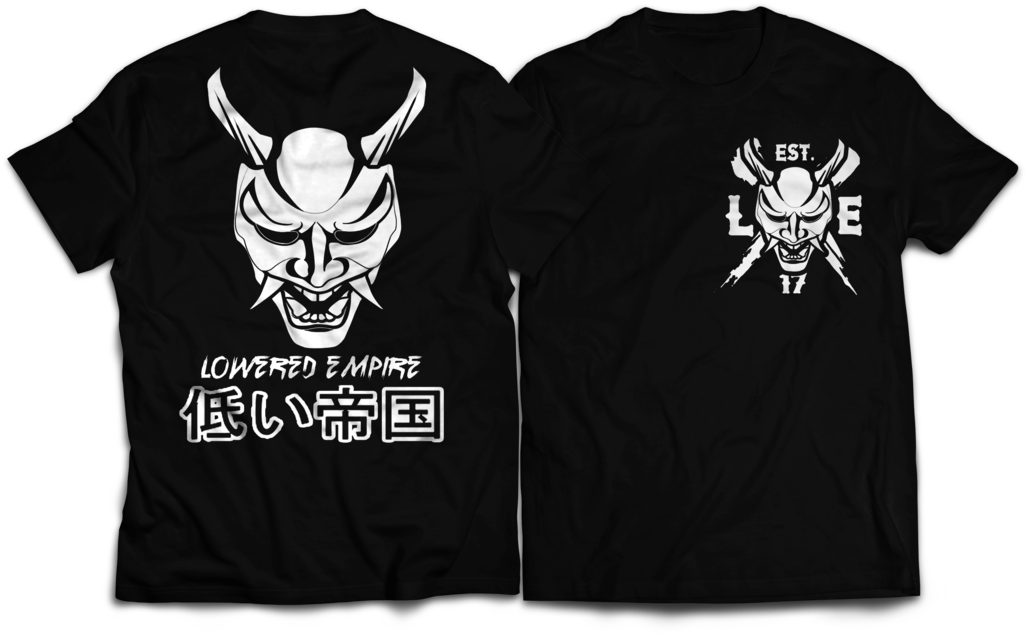 Japanese Oni Mask Tee - Oni (1024x711), Png Download
