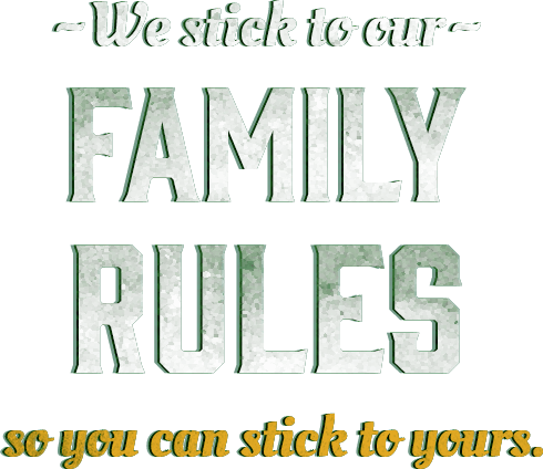 Family Rules Family Rules - Calligraphy (490x424), Png Download