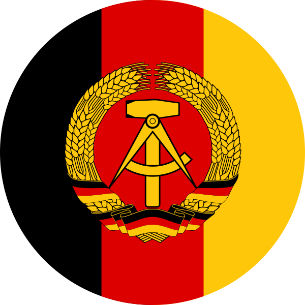 The National Insignia Of The East German Landstreitkräfte - East Germany (600x600), Png Download