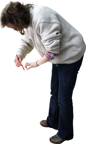 Pessoas Png - Cut Out People Working (300x500), Png Download