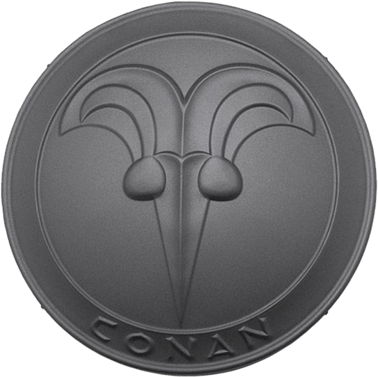 Black Conan The Barbarian Round Buckler By Marto - Conan The Barbarian Shield (555x555), Png Download