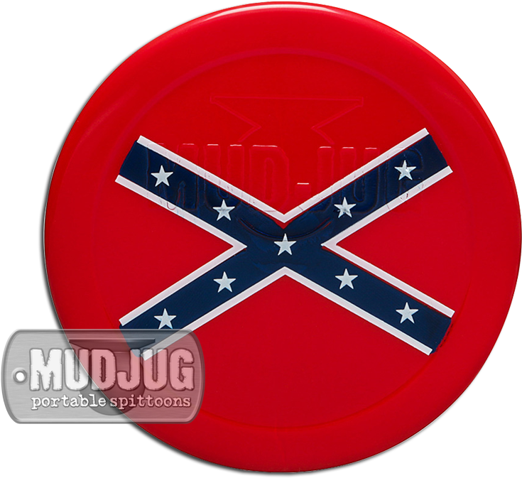 Can Lid - Rebel Flag (800x800), Png Download