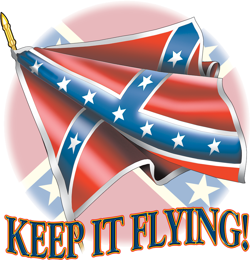 Rebel Flag Keep It Flying (869x900), Png Download