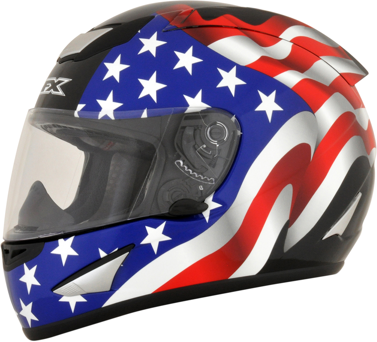Rebel Flag Motorcycle Helmet Full Face Carnmotors Com - Afx Fx-95 Flag Helmet (white 2xl White) (1200x1087), Png Download