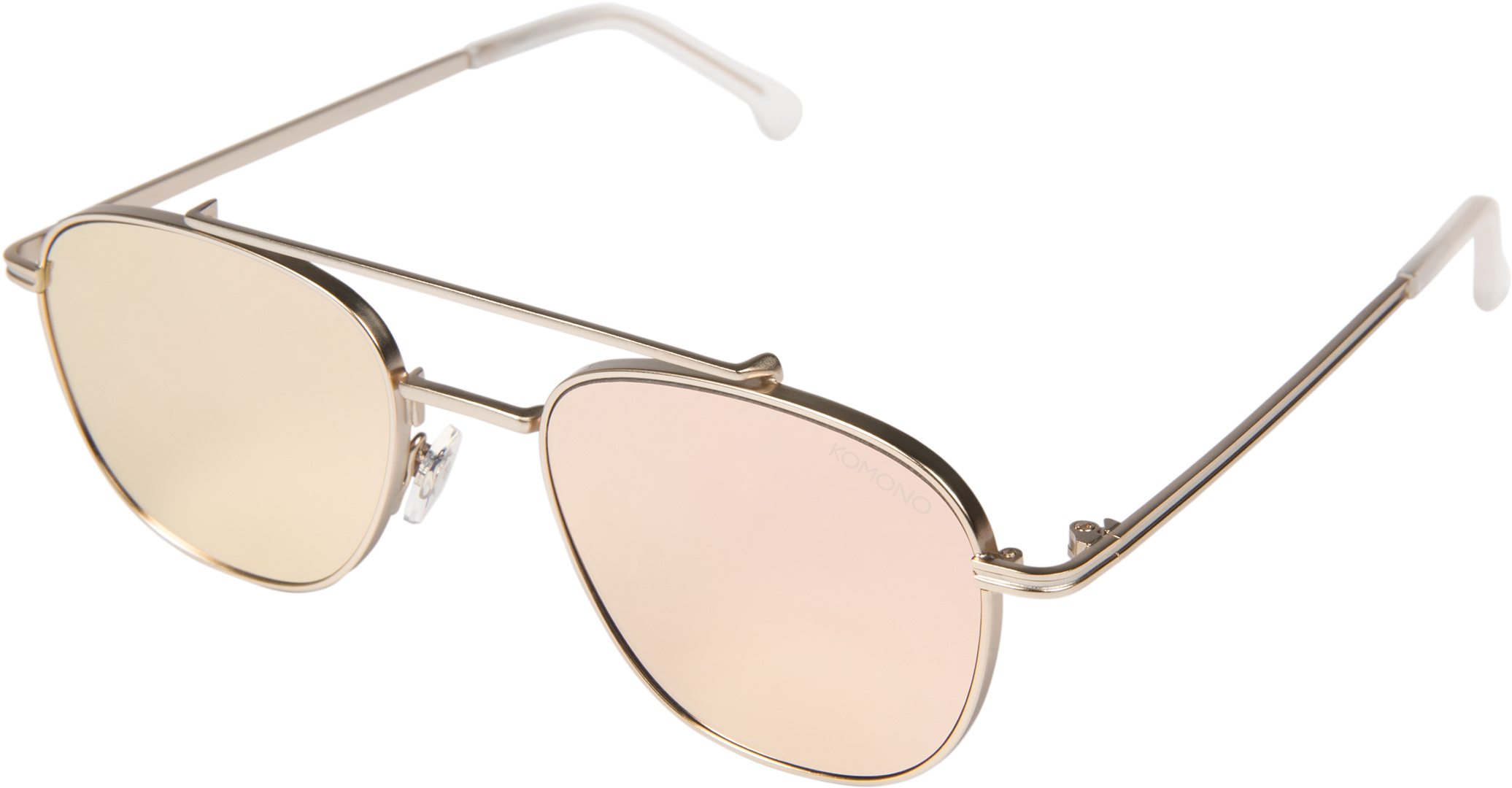 The Alex Rose Gold Mirror - Komono Crafted Sunglasses Alex (2920x1960), Png Download