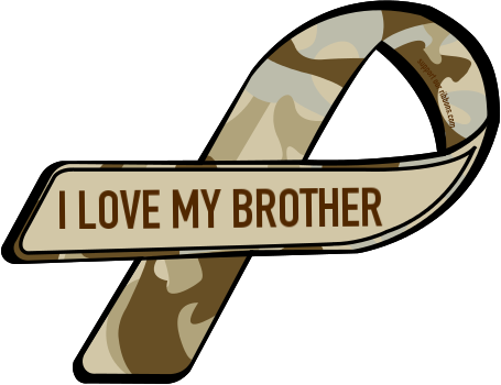 Support Our Troops Ribbon Png (455x350), Png Download