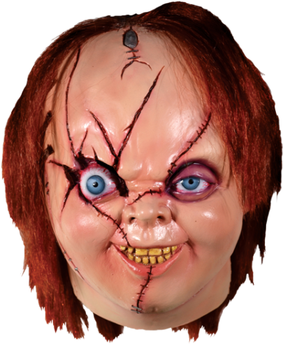 Trick Or Treat Bride Of Chucky Horror Movie Halloween - Chucky Mask (409x600), Png Download