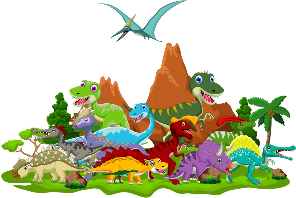 Images Of Cartoon Dinosaurs - Dinosaurs Cartoon (475x323), Png Download