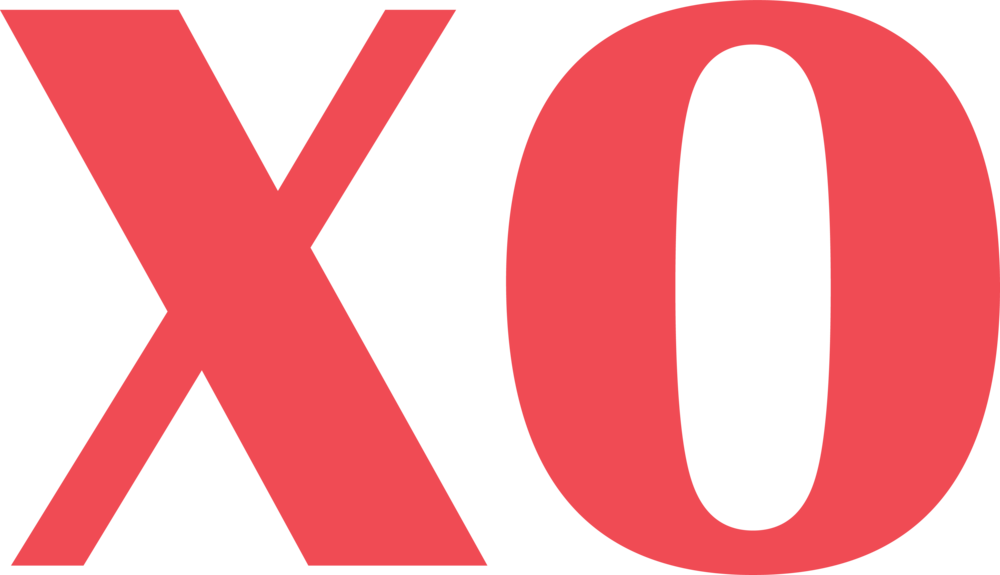 Xo Wordmark 2 - Red Xo Png (1000x575), Png Download
