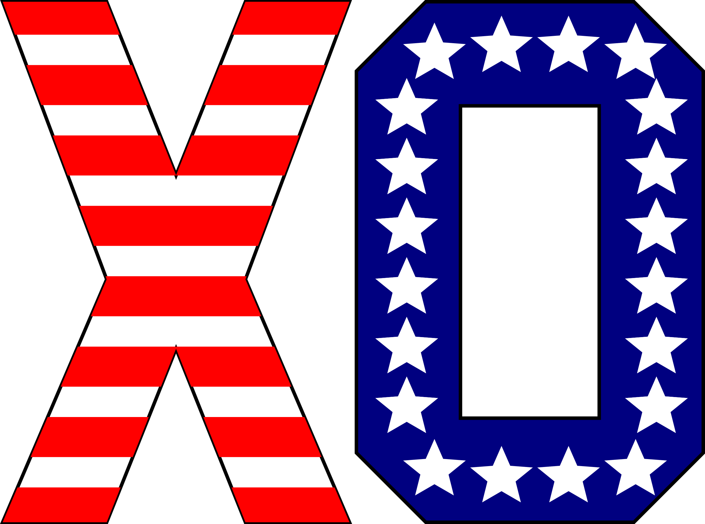 This Free Icons Png Design Of American Motif Xo (2400x1783), Png Download