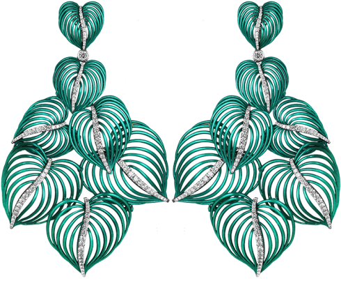 Las Palmas Earrings - Nano Ceramic Jewelry (490x490), Png Download