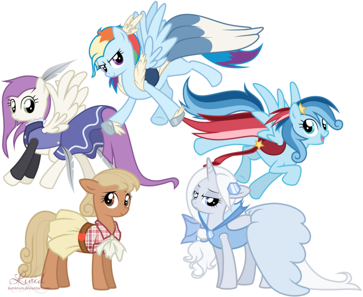 Kumkrum, Clothes, Dress, Oc, Oc - Mlp Shooting Star And Ragtag (1255x1024), Png Download