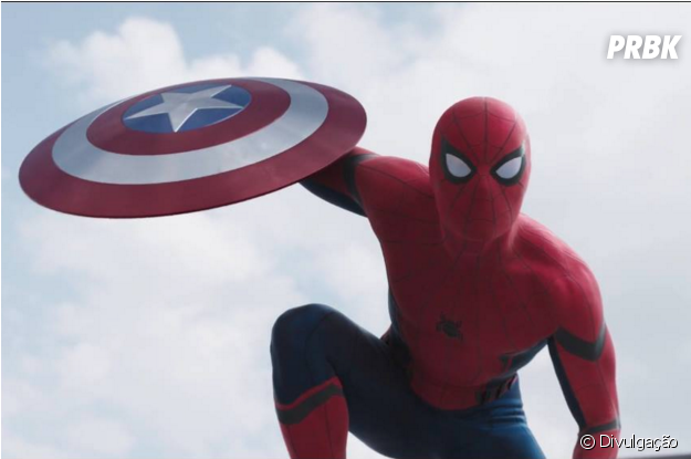 O Novo Homem-aranha Da Marvel Já Apareceu Em "capitão - Civil War Spiderman (624x600), Png Download