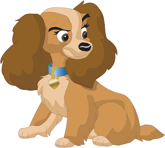 Lady And The Tramp - Lady And The Tramp Lady Disney (600x600), Png Download