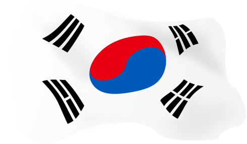 Korea,julia National Flag Of Korea - South Korea Flag (500x285), Png Download