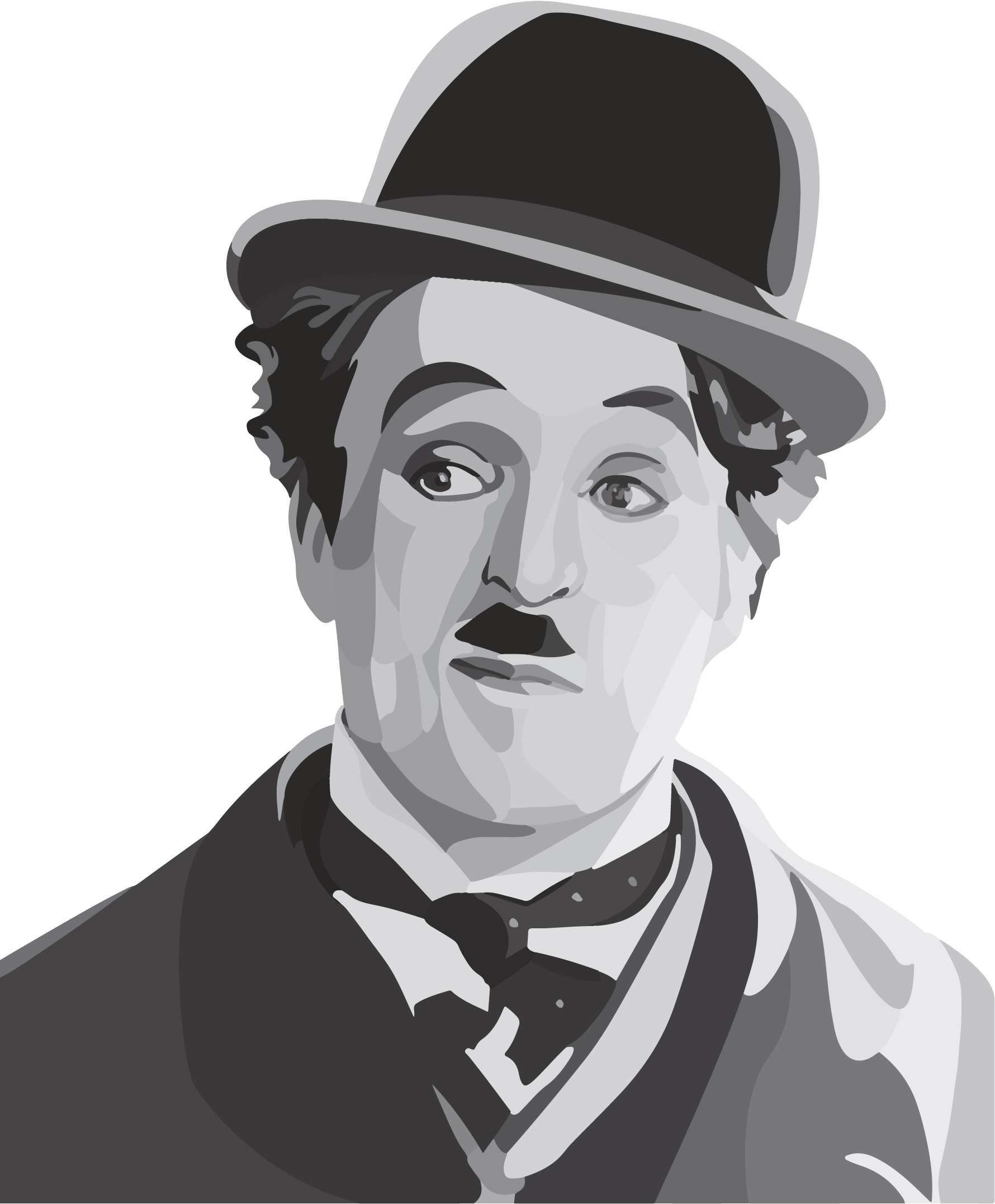 Charlie Chaplin (1780x2153), Png Download