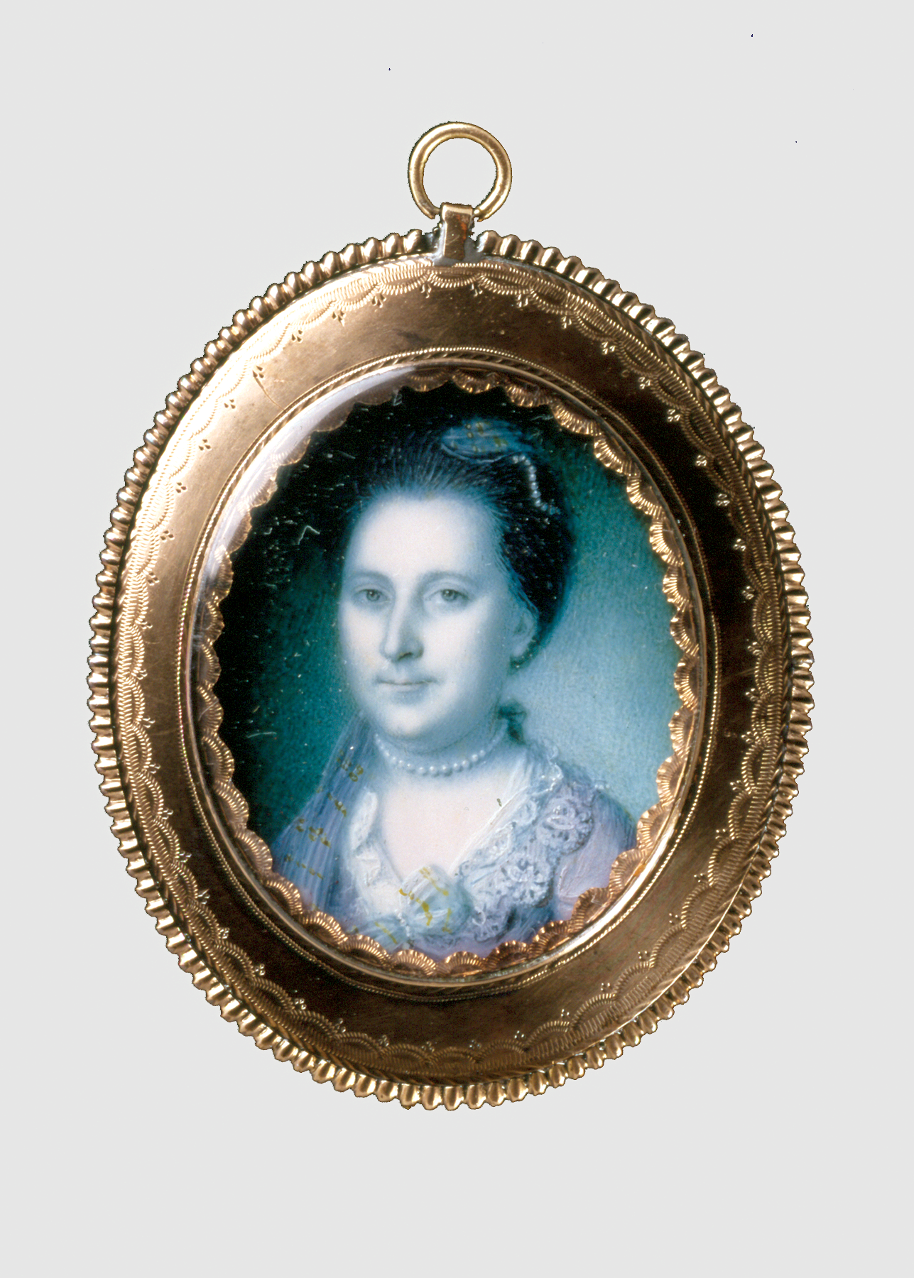 Charles Willson Peale's 1772 Miniature Portrait Of - Martha Washington (1287x1800), Png Download
