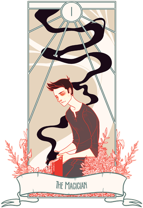 Fanart Teen Wolf Tarot Stiles Stilinski Scott Mccall - Lydia E Stiles Fanart (500x700), Png Download